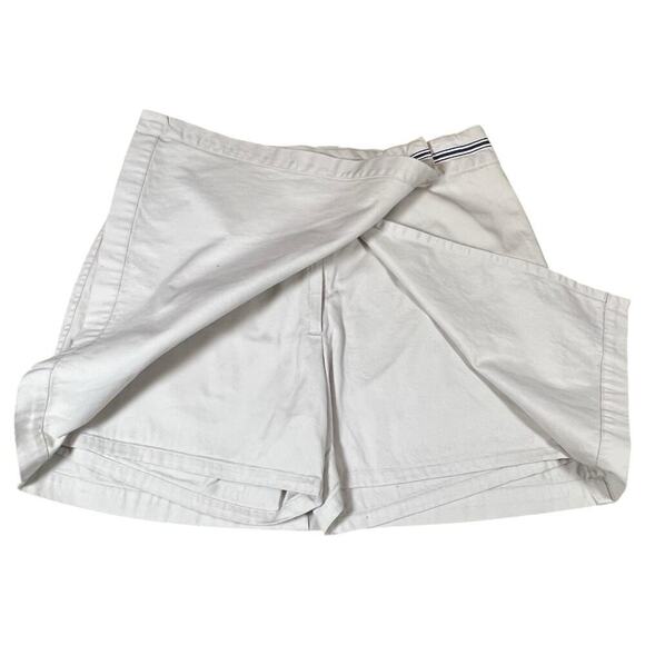 Tommy Hilfiger Khaki Wrap Front Skort Size 8 Neutral Light Academia Uniform - Picture 2 of 9